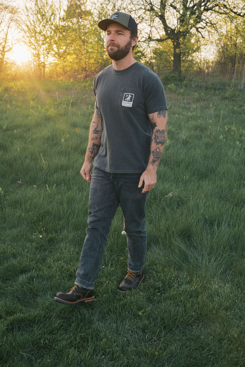 Best West Badge Pocket Tee